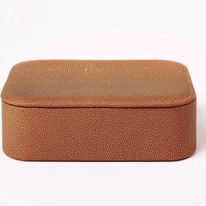Small Shagreen Box with Lid - Threshold""designed with Studio McGee: Faux Leath